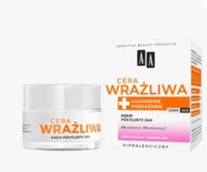 AA SENSITIVE SKIN 24h Semi Rich cream for dry and normal skin 50ml 2% 1%