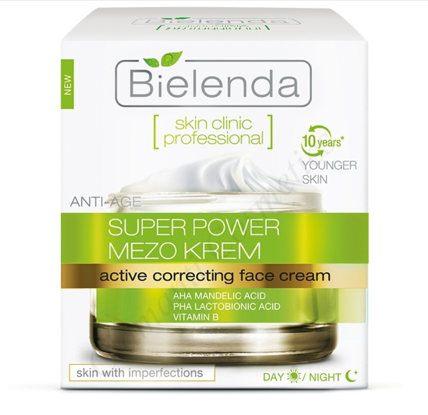 SKIN CLINIC PROFESSIONAL day/night face cream with Mandelic acid + Lactobionic acid 50 ml