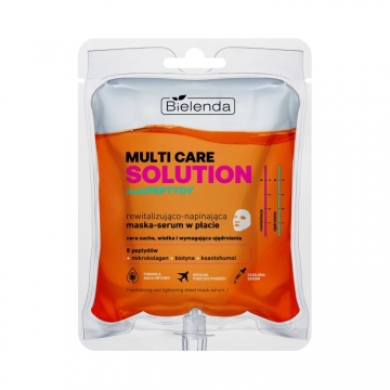 MULTI CARE SOLUTION MultiPeptides Revitalizing - tightening mask-serum in a sheet, 1 pcs.